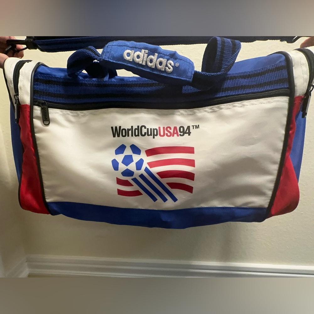 Vintage ADIDAS Duffle Bag WorldCupUSA 94 Athletic Duffle Bag 1994